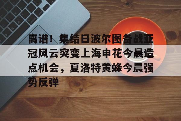 离谱！集结日波尔图备战亚冠风云突变上海申花今晨造点机会，夏洛特黄蜂今晨强势反弹